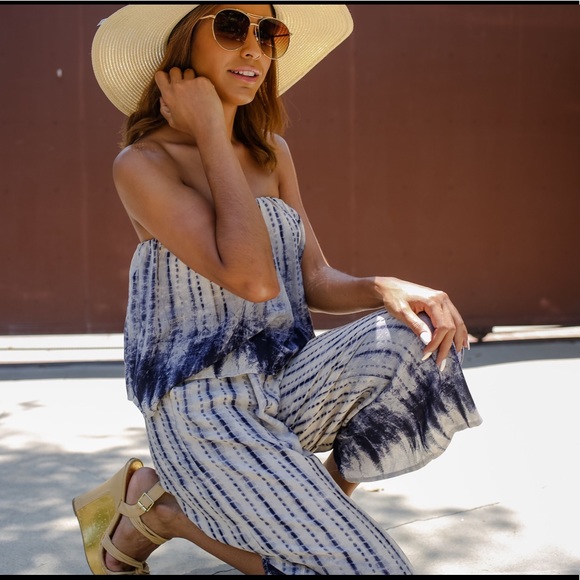 LAST 1 • Indigo Two Piece Tube Top Matching Set • - Picture 6 of 6