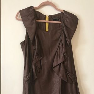 BCBG Brown Shimmer Top