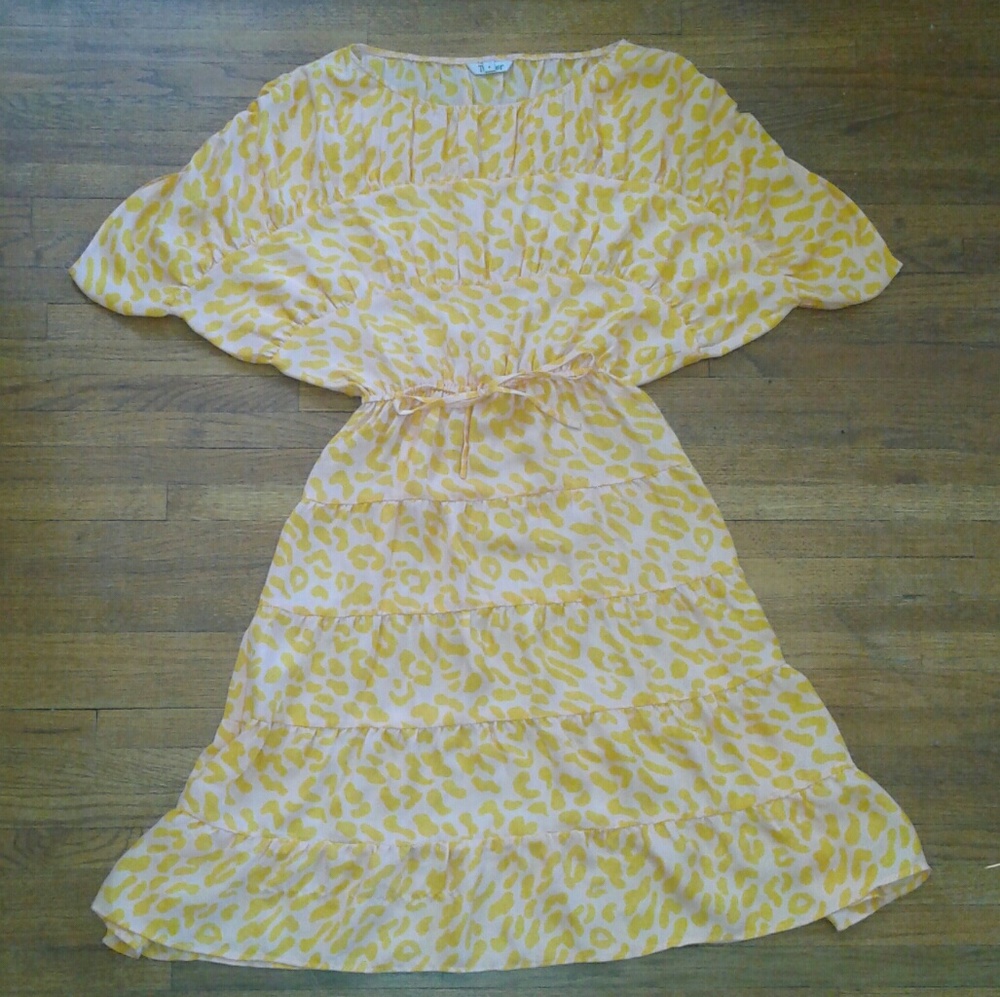 Patterned silk dress