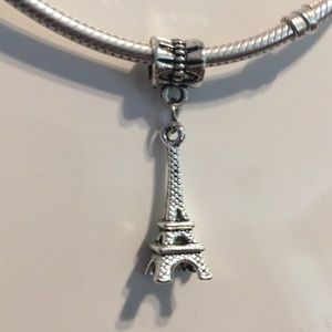 Paris Eiffel Tower Tibetan Silver Dangle Charm New