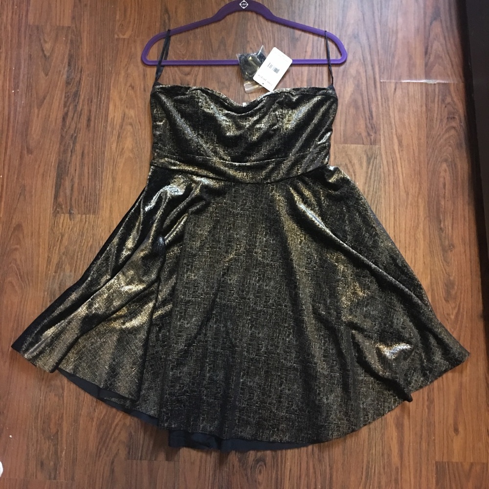 Free People metallic party dress