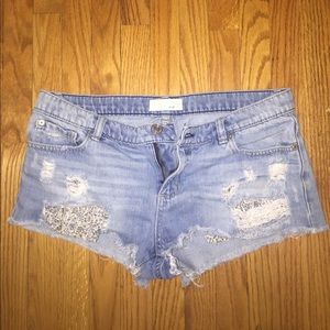 Jean shorts from garage