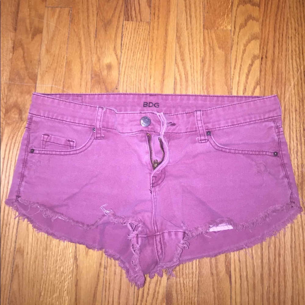 Urban Outfitters jean shorts (maroon)