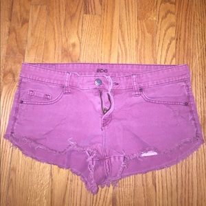 Urban Outfitters jean shorts (maroon)