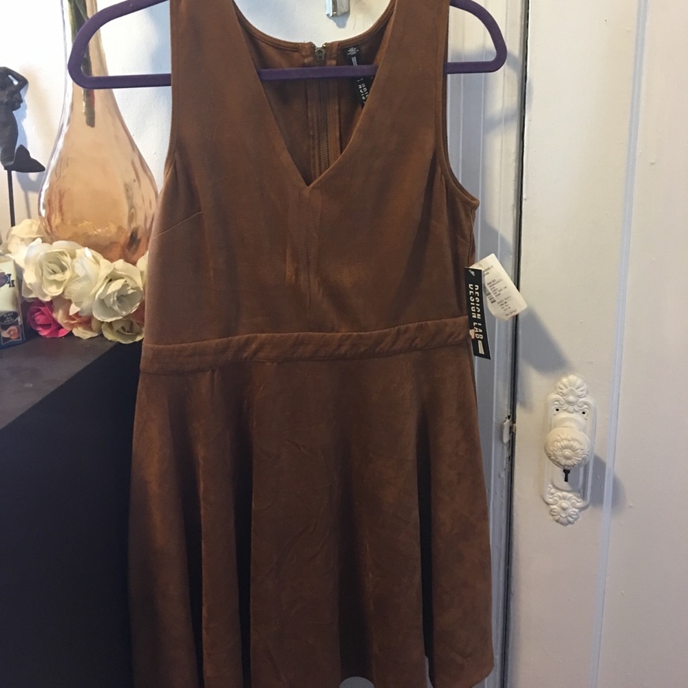 Design Lab suede dress