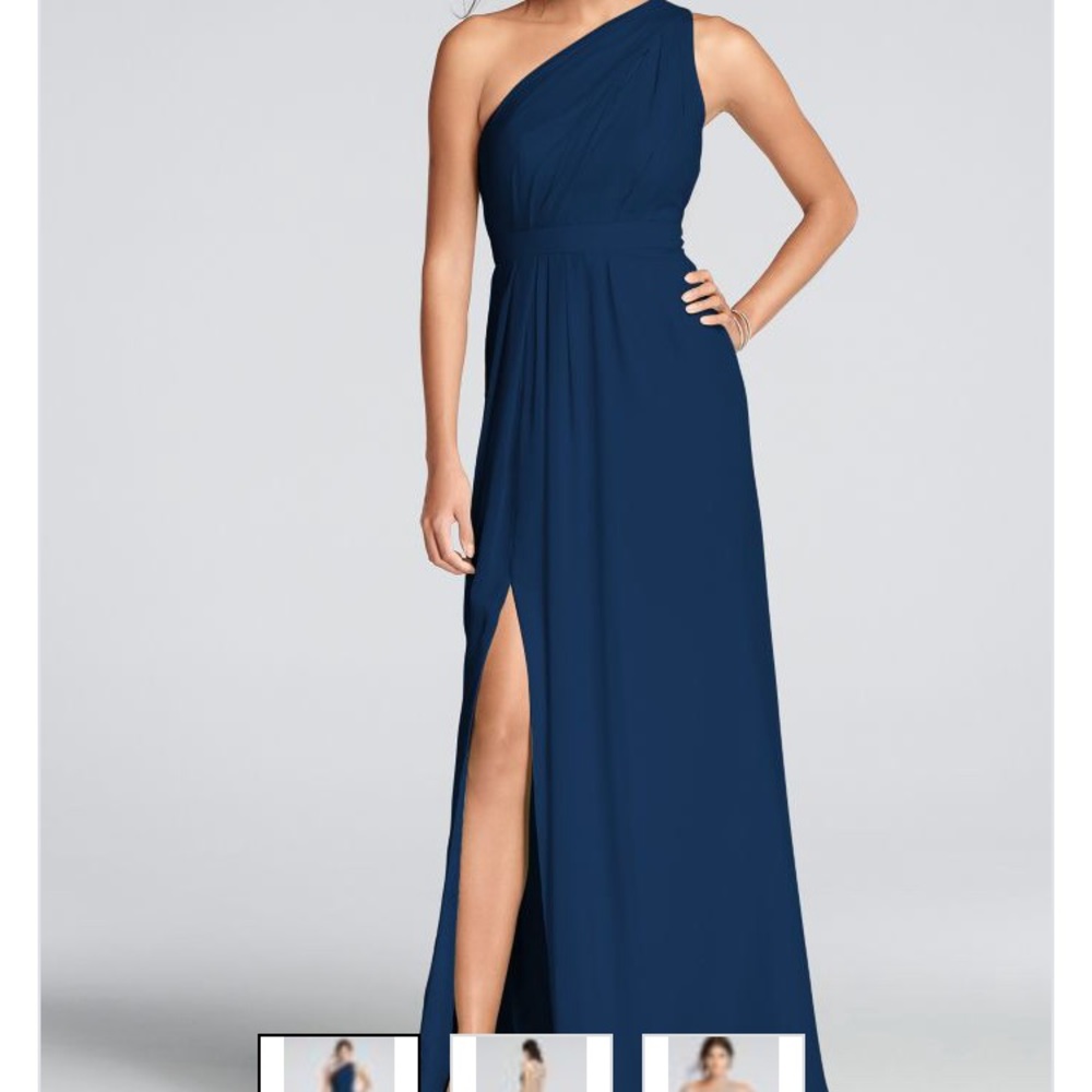 Davids Bridal One Shoulder Dress Size 12