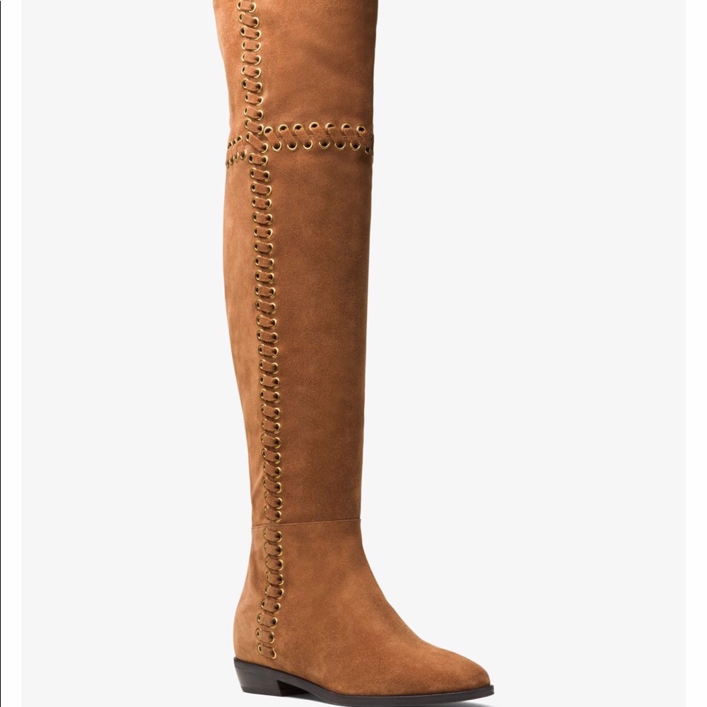 Michael Kors Malin Grommet Suede Boot
