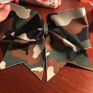 Camo cheer bow