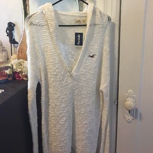 Hollister long thin hooded sweater