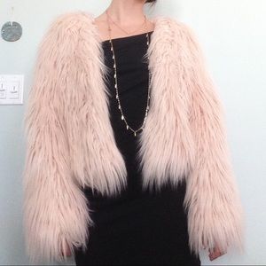 Faux fur jacket
