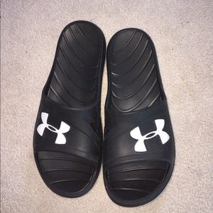 Black Under Armour Slip Ons