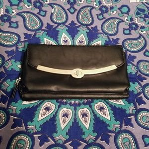 Black and Silver Clutch Wallet