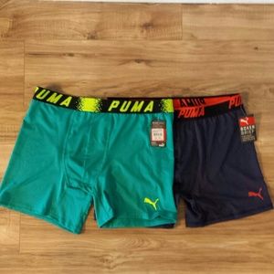 Puma Mens Boxer Brief NWT Size Large Blue