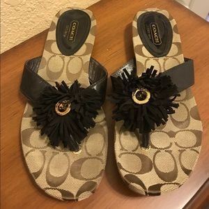 Coach flip flops