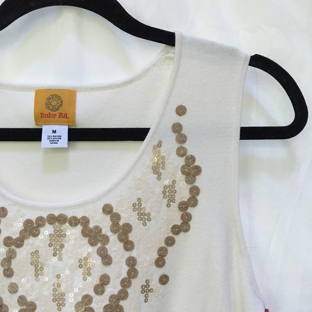 Ruby Rd. Embellished Tank Top - Picture 3 of 5