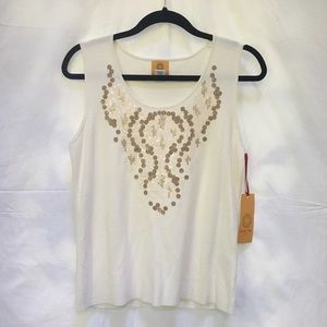 Ruby Rd. Embellished Tank Top