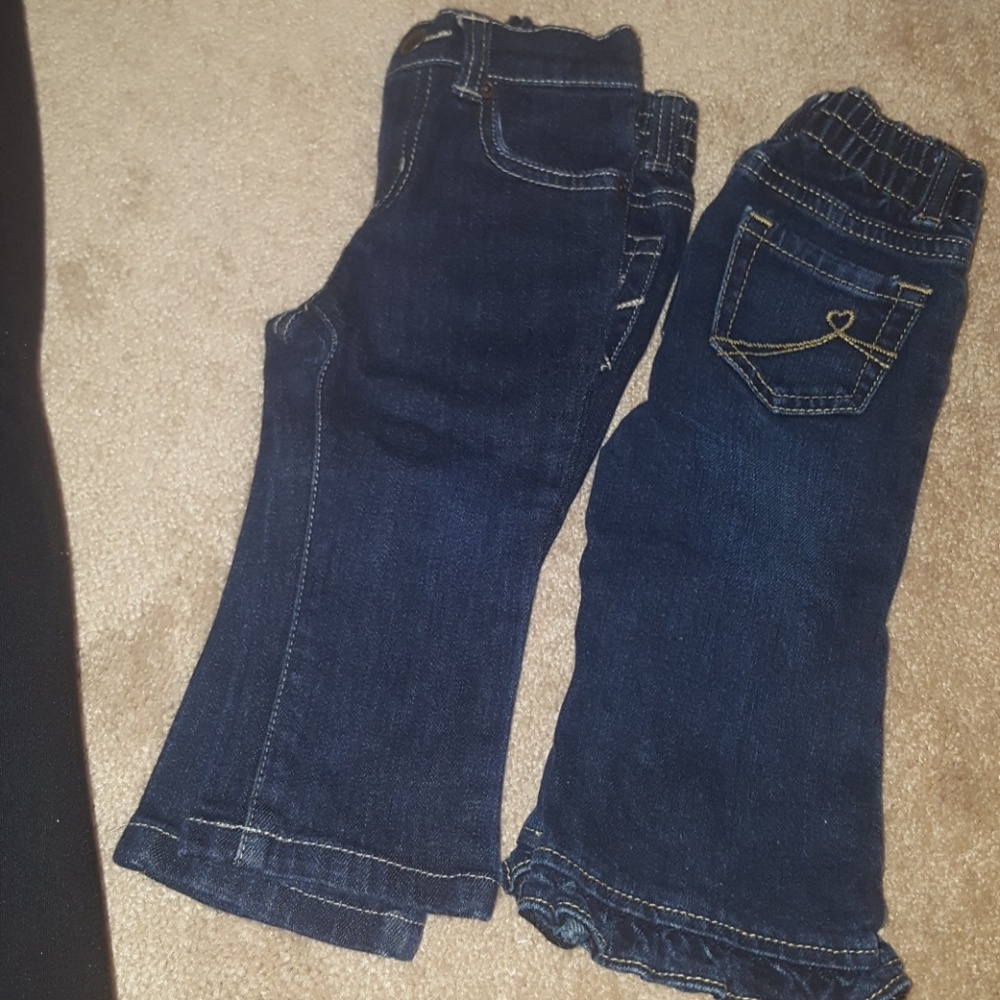 Bundled Denim Jeans