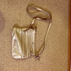 Champagne colored cross body