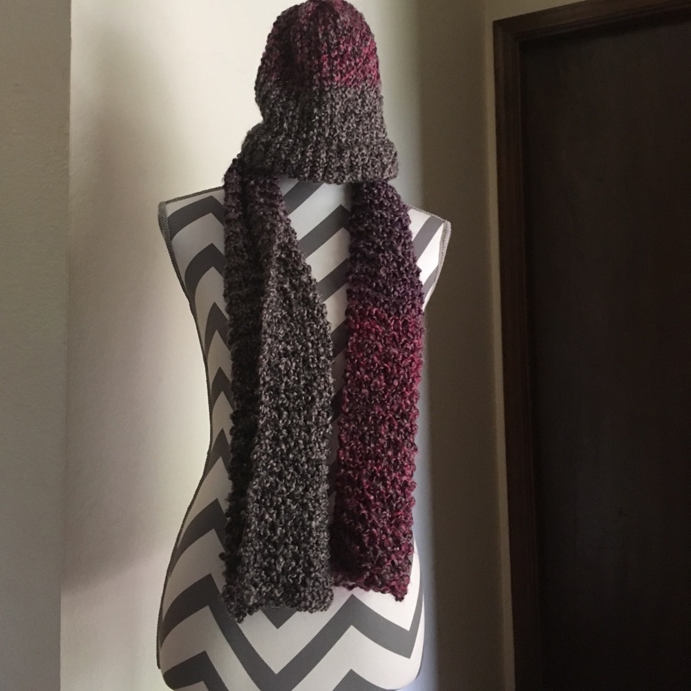 Handmade knitted scarf