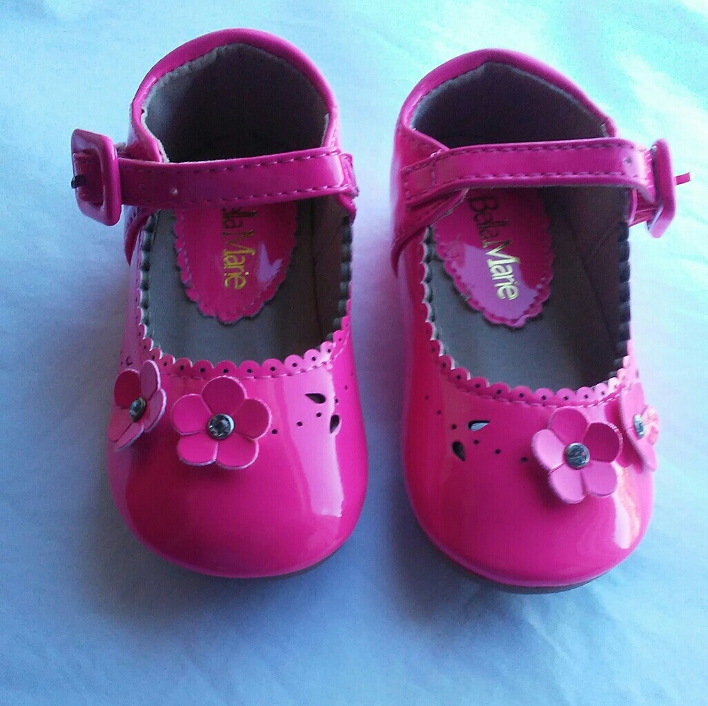 Bella Marie Flower Mary Jane Toddler Flats