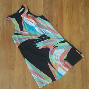 Trina Turk Silky Halter Racerback Shift Minidress