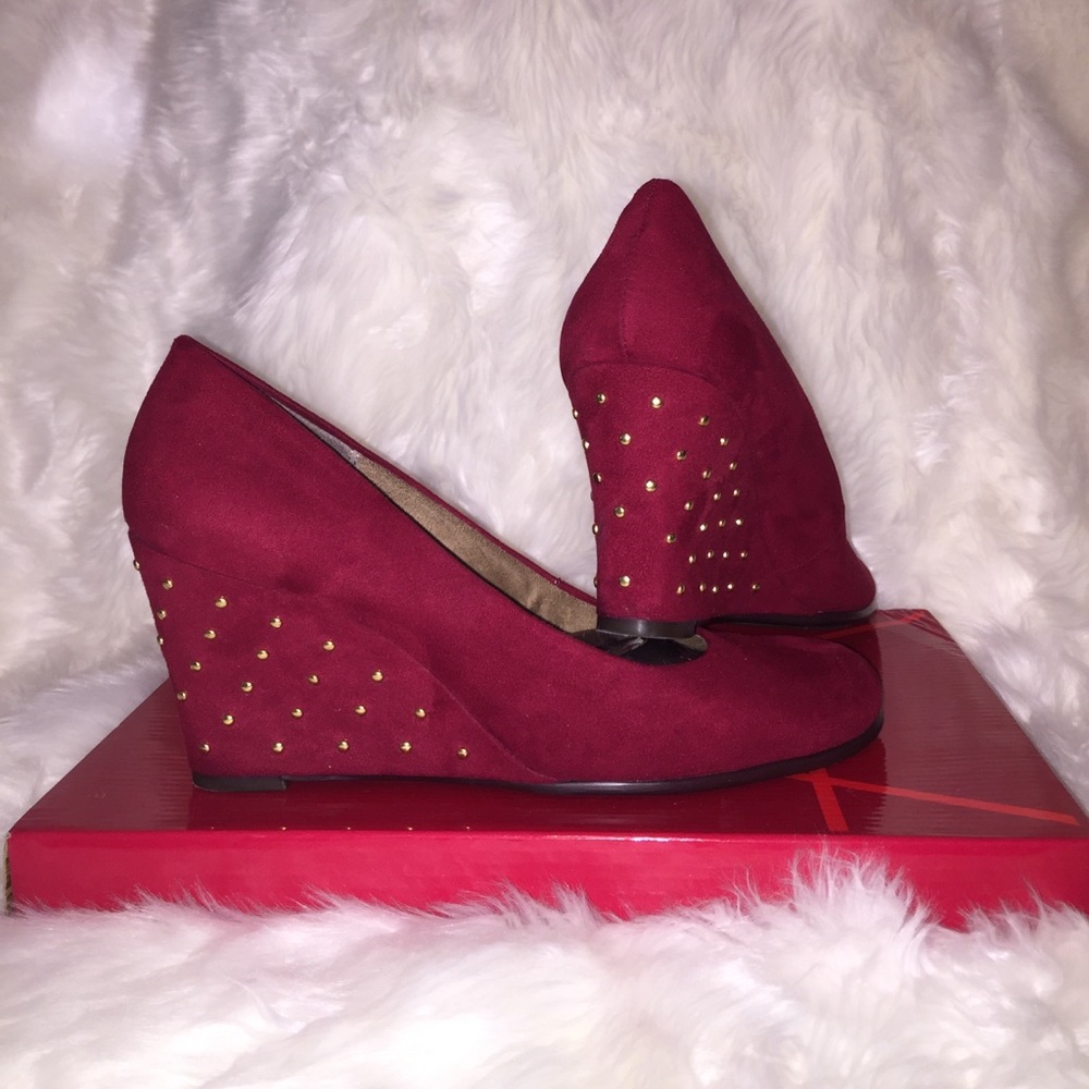 NEW RED wedges for sale!