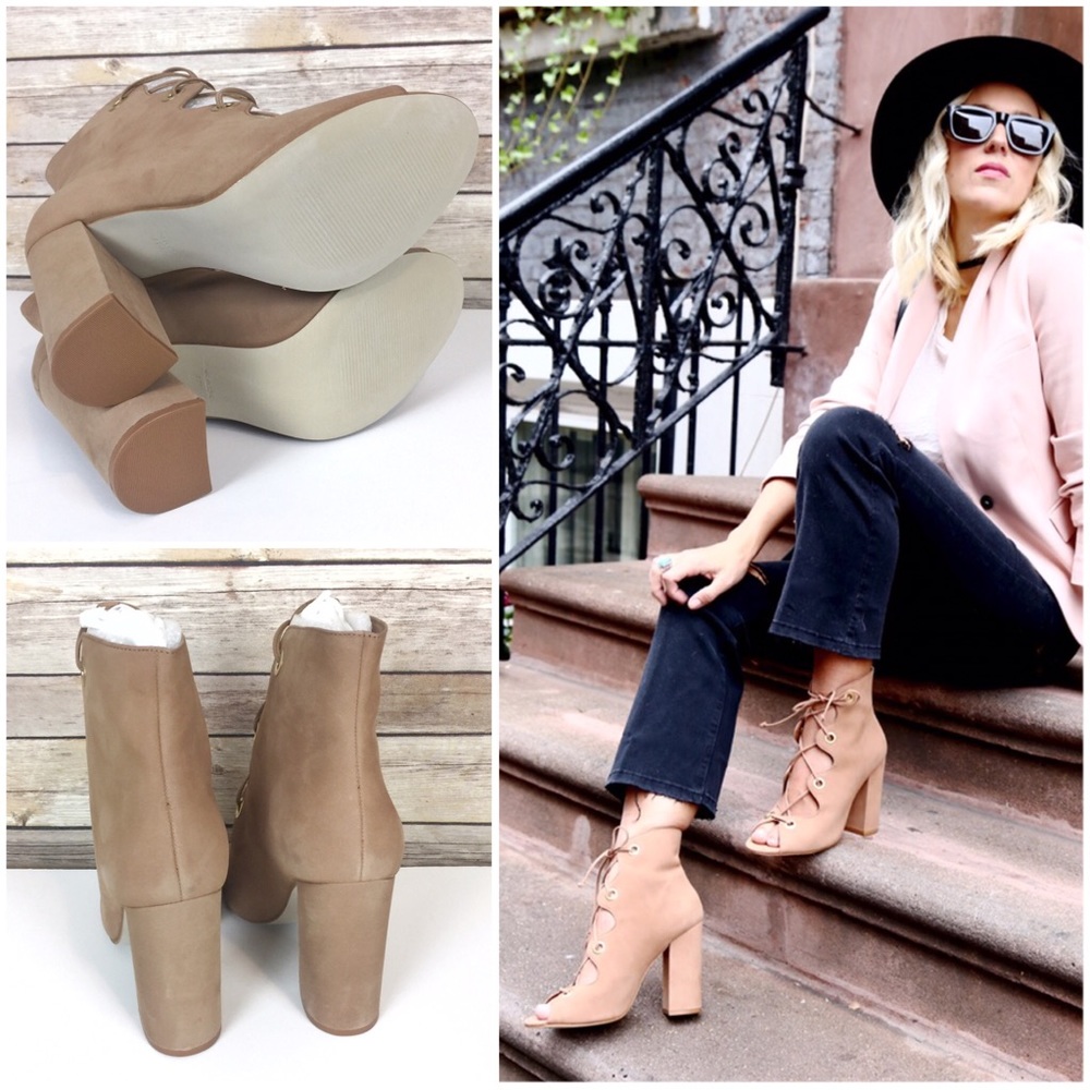 SOLD 💙 steve madden // carusso lace up booties - Picture 4 of 5