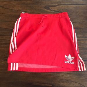 Red Adidas skirt