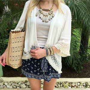 STELLA & DOT Tribal Tassel Statement Necklace