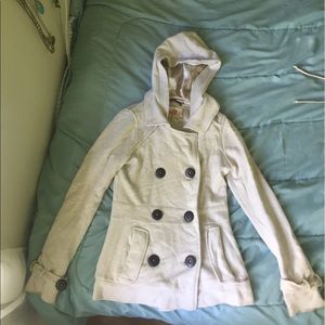 Cream billabong peacoat