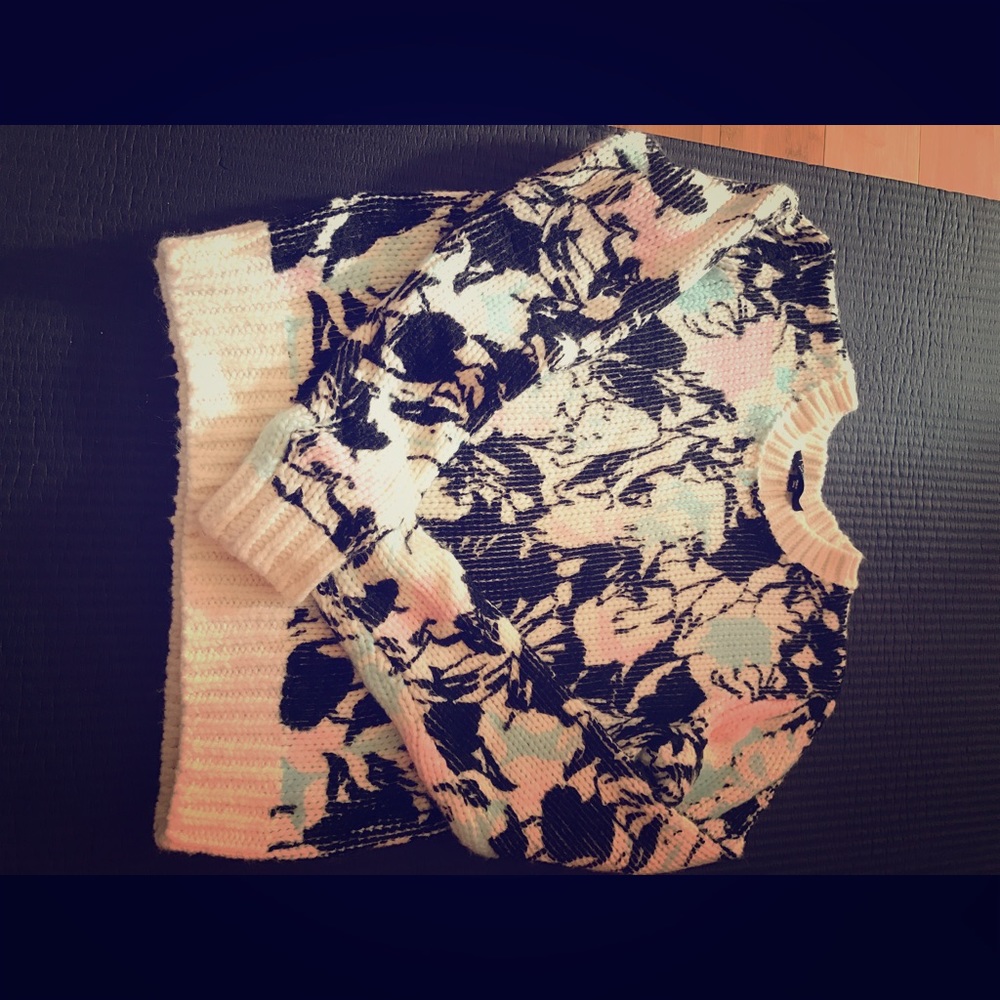 Top shop mix color sweater.