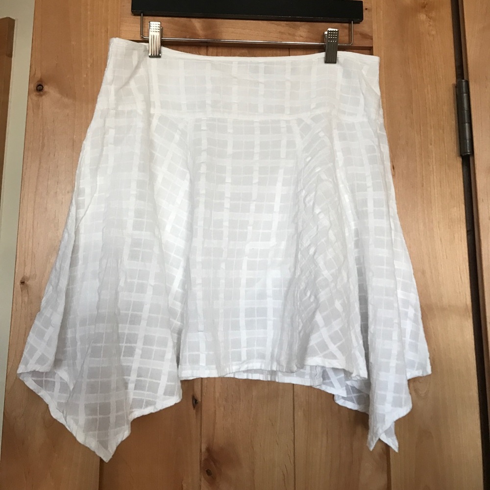 PrAna White Cotton Skirt