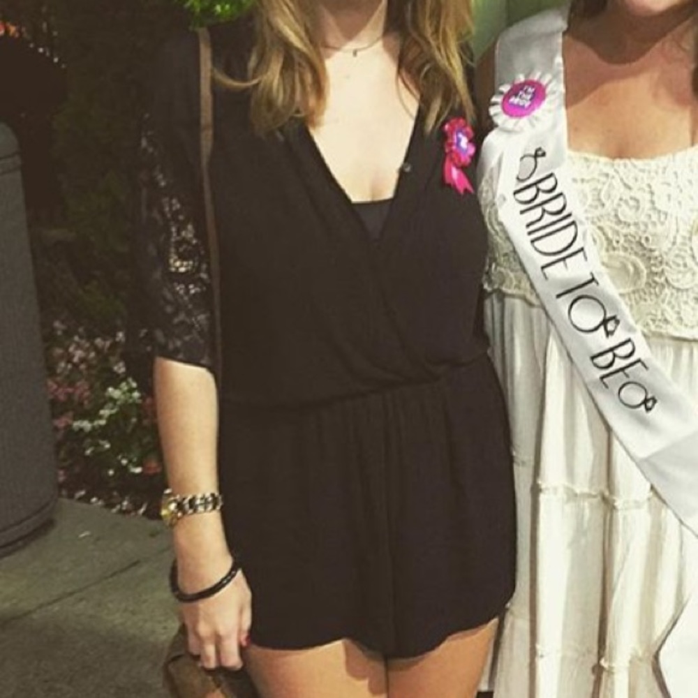 Black Romper - Size Small or XS