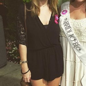 Black Romper - Size Small or XS