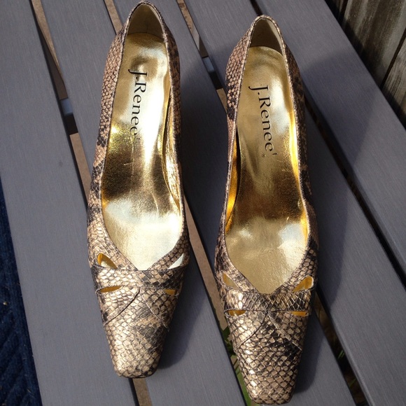 j renee snakeskin shoes