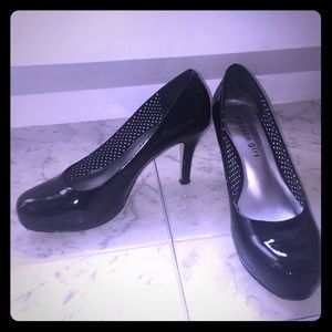 Black Patten Leather Heels