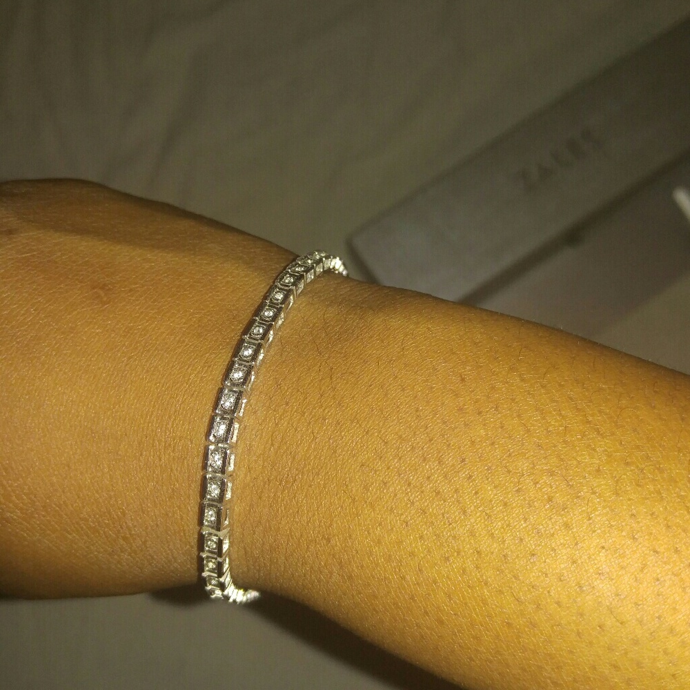 Clr925 ct white saphire bracelet