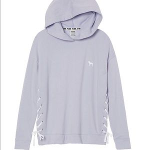VS Pink Lace up Hoodie