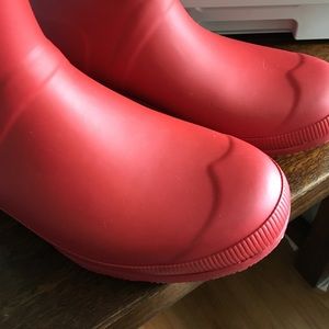 Hunter Red Neoprene Boots