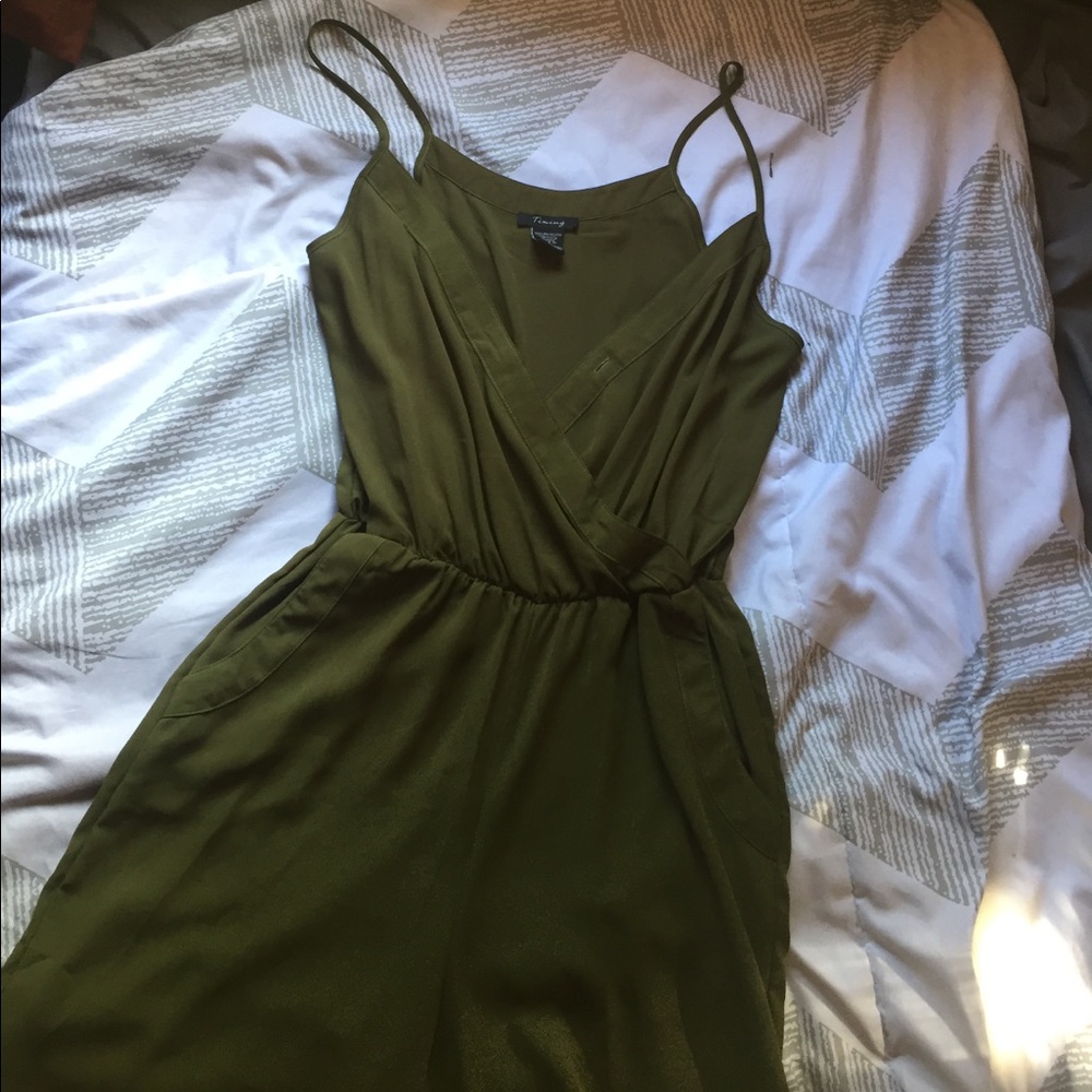 Dark Green Romper