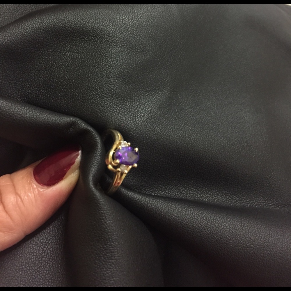 Purple and gold ring - Picture 3 of 4