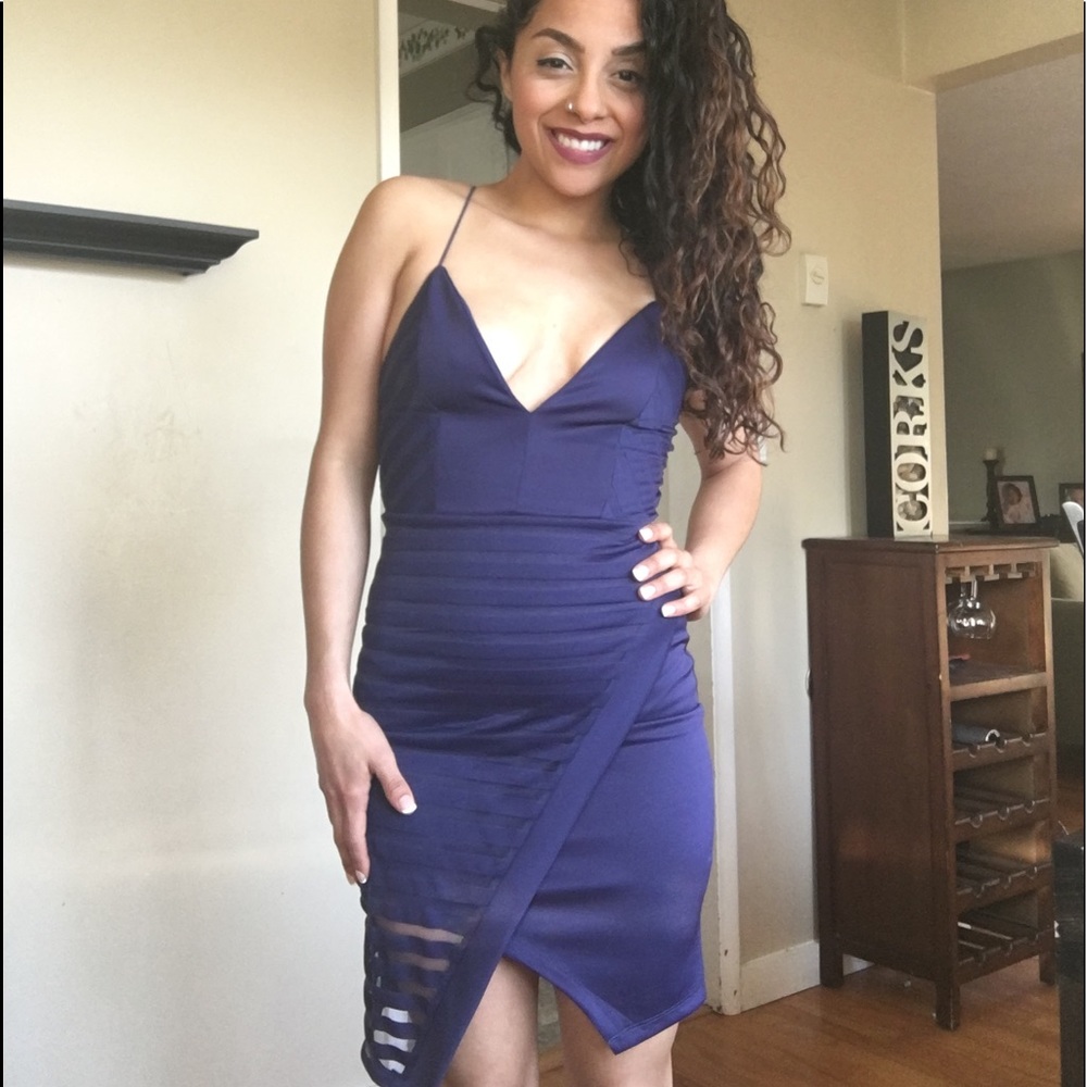 Cute navy blue mini Dress