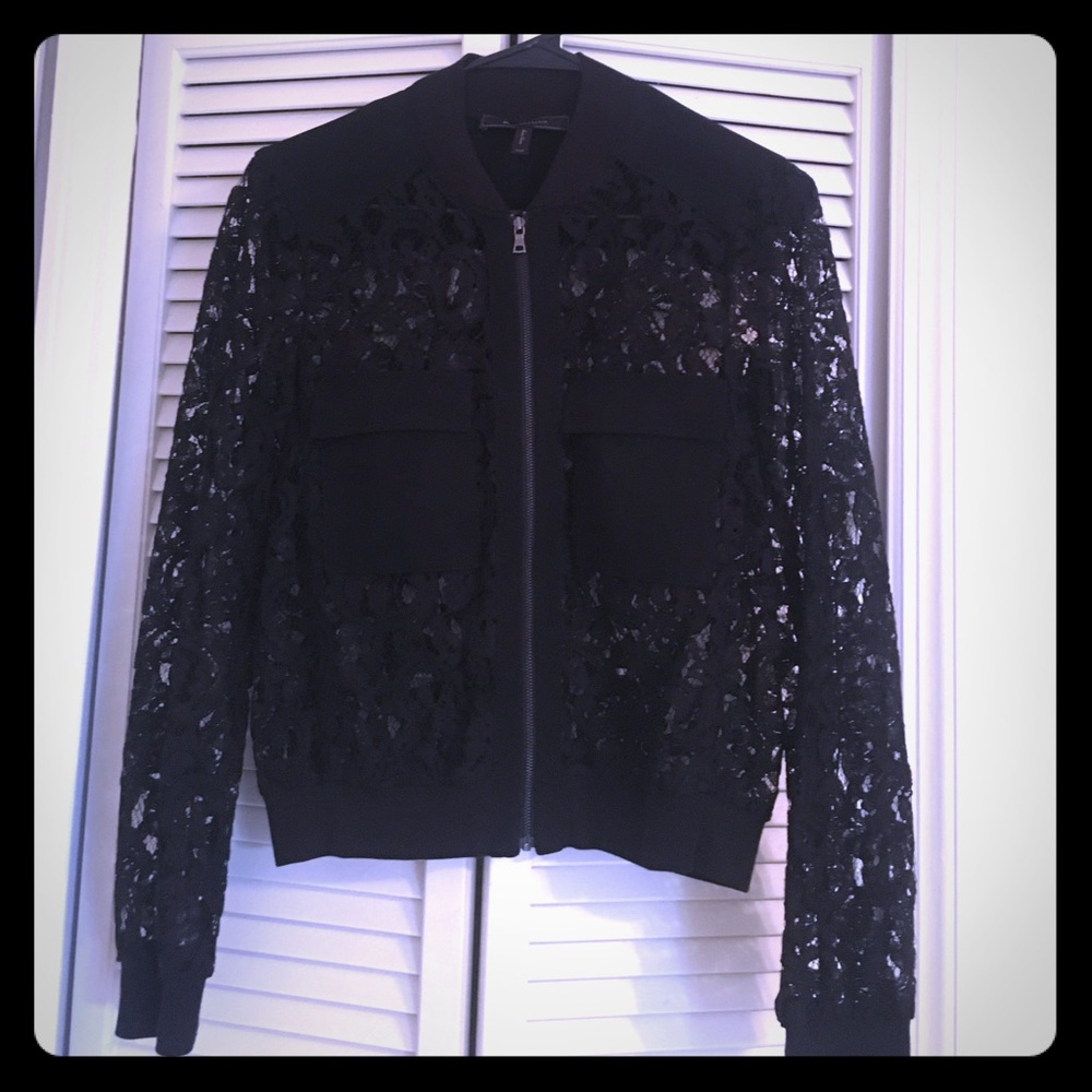 BCBG Maxazria "Nicolle" lace top or jacket