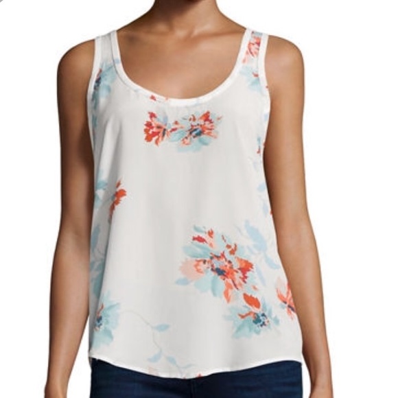 Joie Tops - Joie floral silk tank NWOT