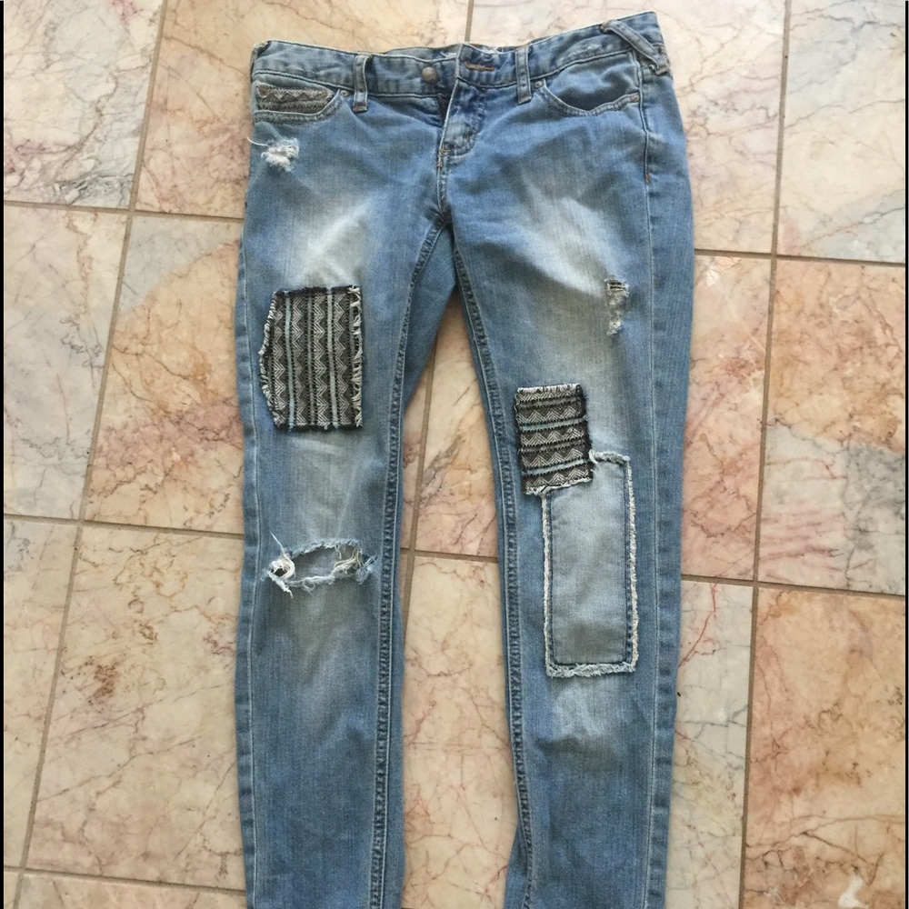 Free people distressed jeans 25