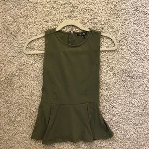 Top shop peplum shirt