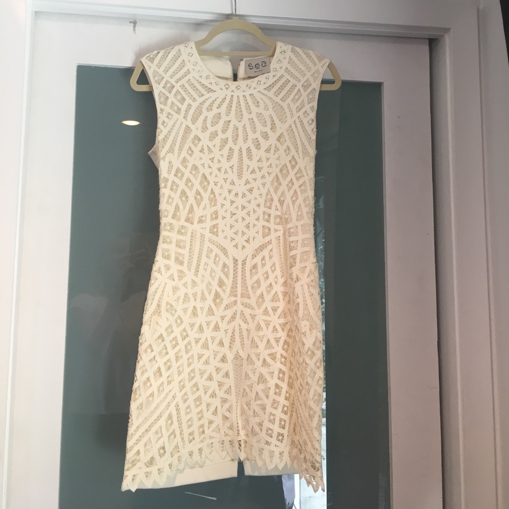 SEA NEW YORK WHITE LACE DRESS- size 4