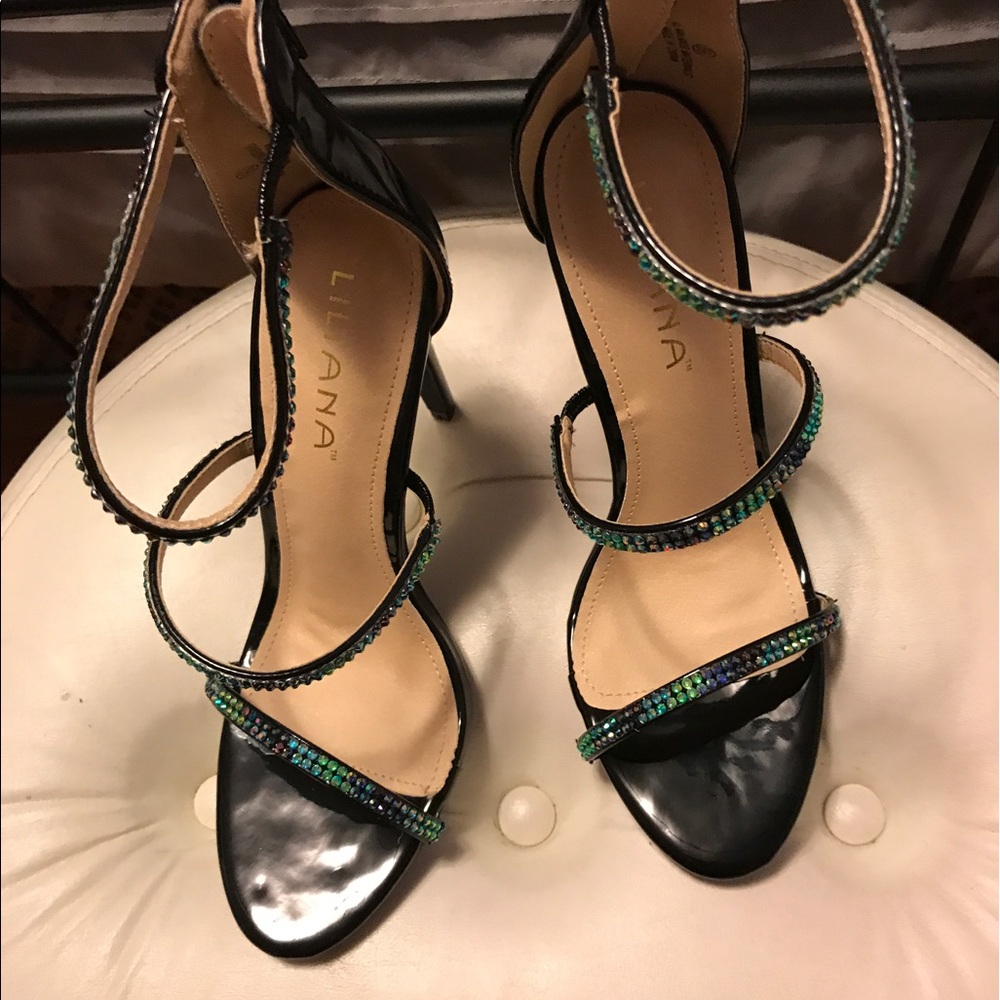 Colorful Rhinestones Stilettos Brand New