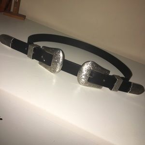 Double-buckle Western Belt