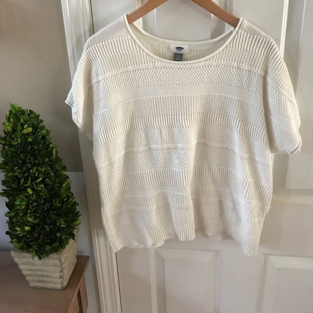 Ivory White Knit Top